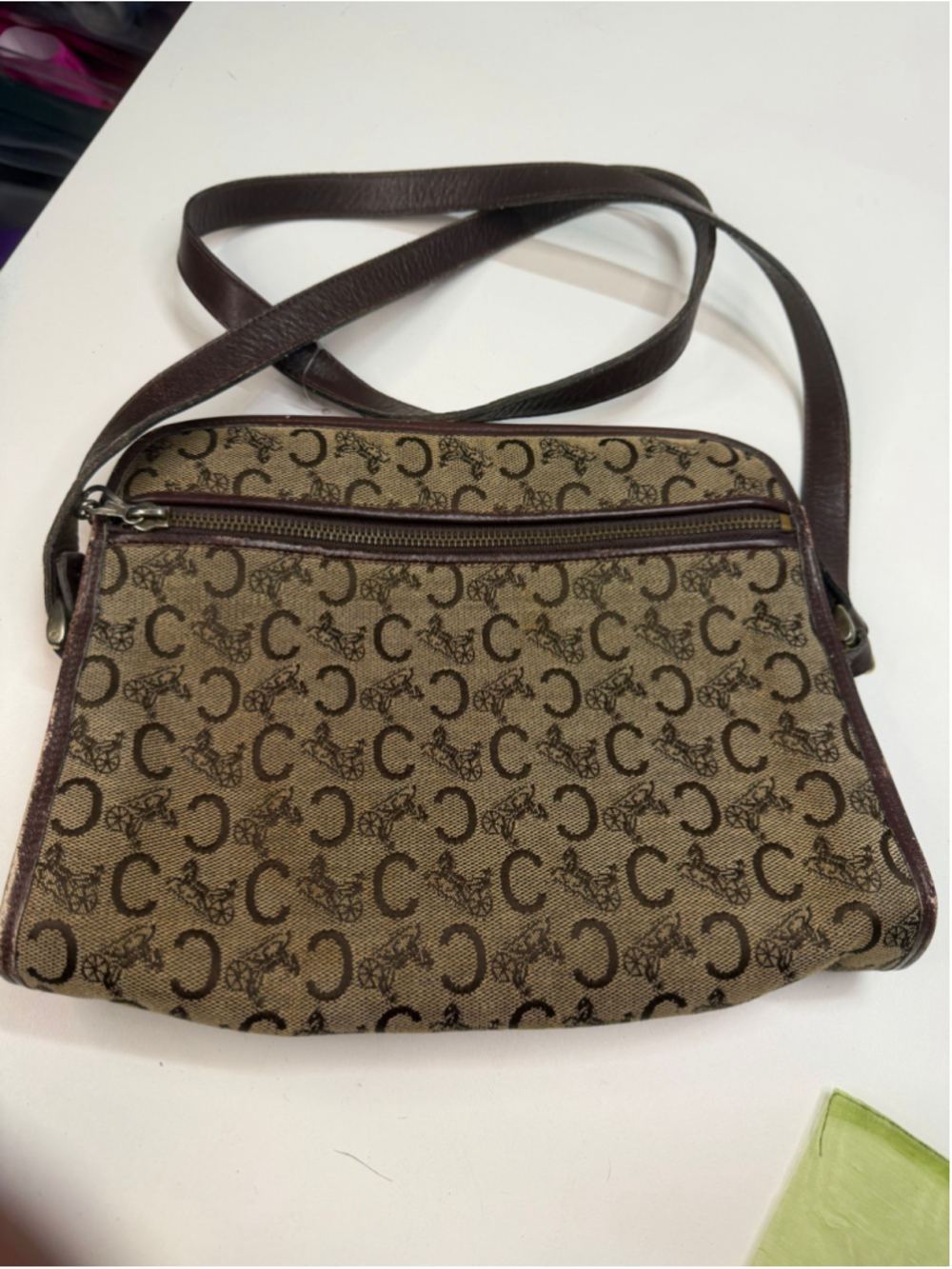 Women's Celine Crossbody Bag One Size Beige Brown